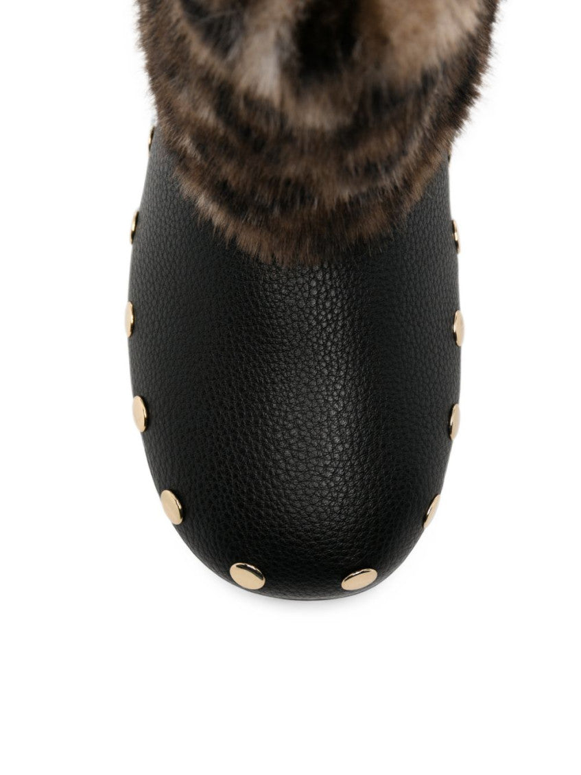 Black Printed Ankle Boots 3