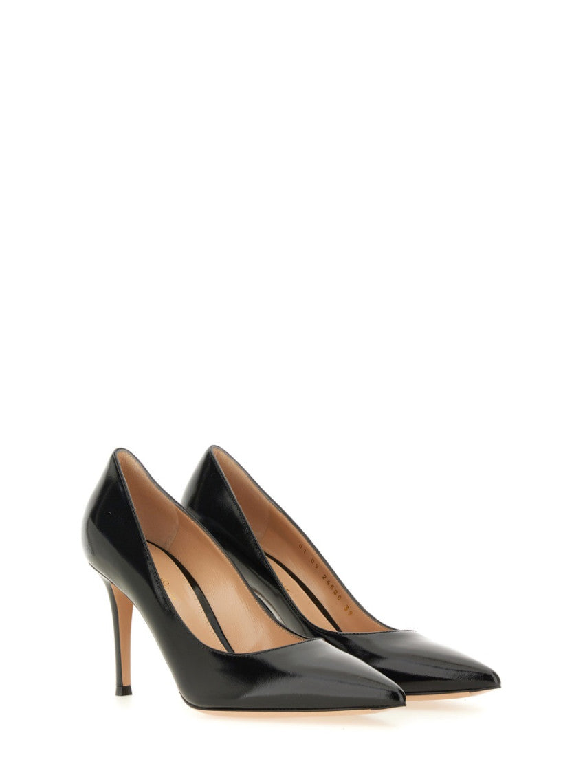 Black Leather Pumps 2