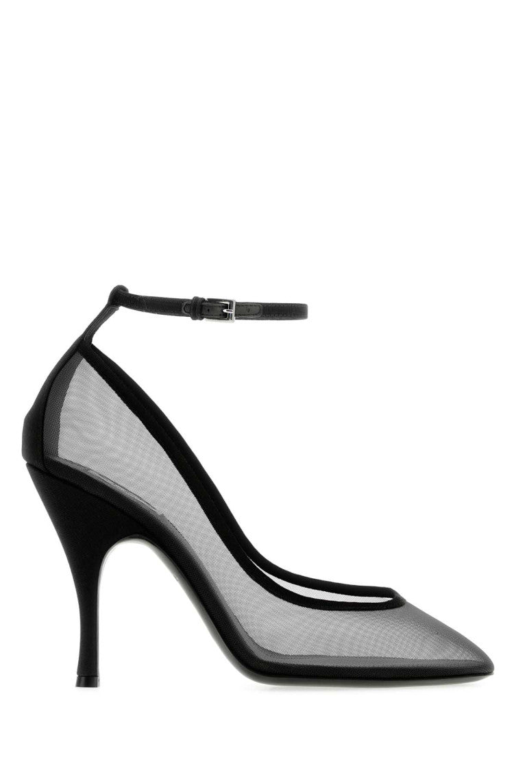 Black Mesh Pumps 1