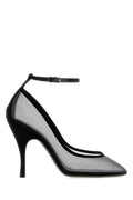 Black Mesh Pumps 1