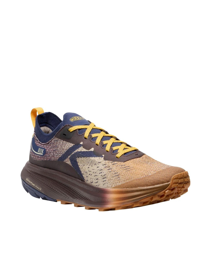 Brown Color-Block Seek Sneakers 2
