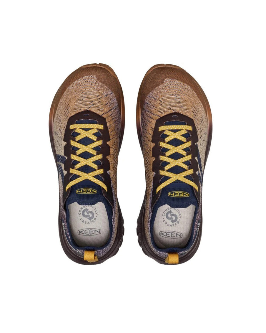 Brown Color-Block Seek Sneakers 3