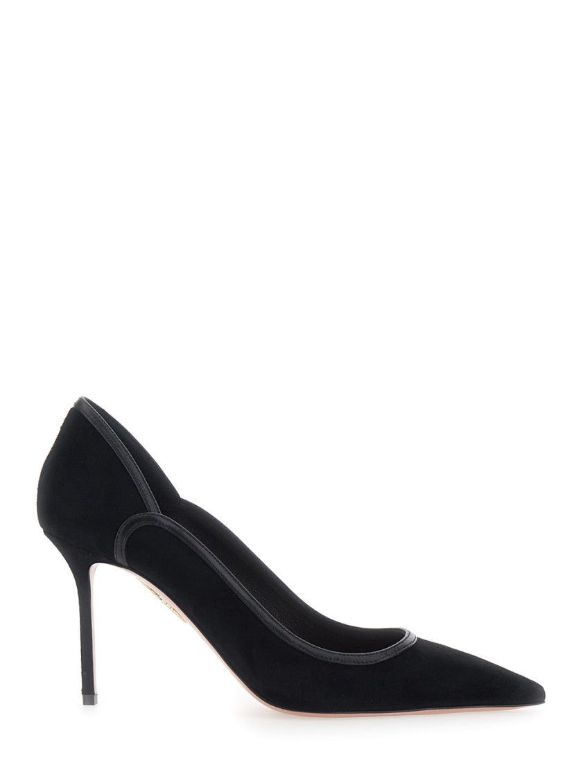 Black Leather Pumps 1