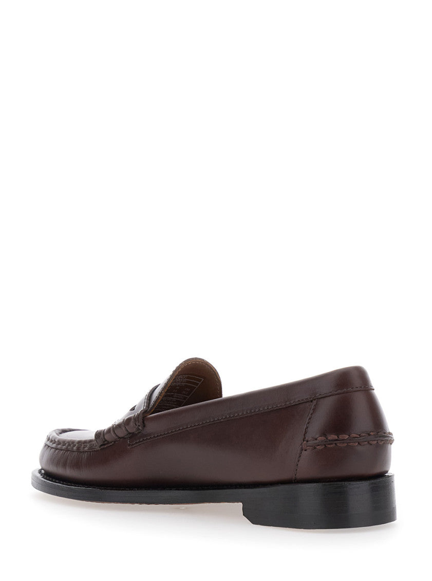 Brown Leather Ferrara Loafers 3