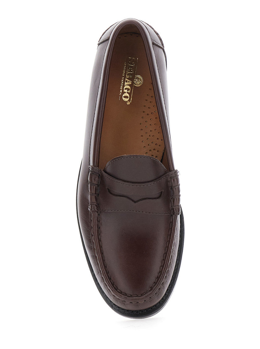 Brown Leather Ferrara Loafers 4