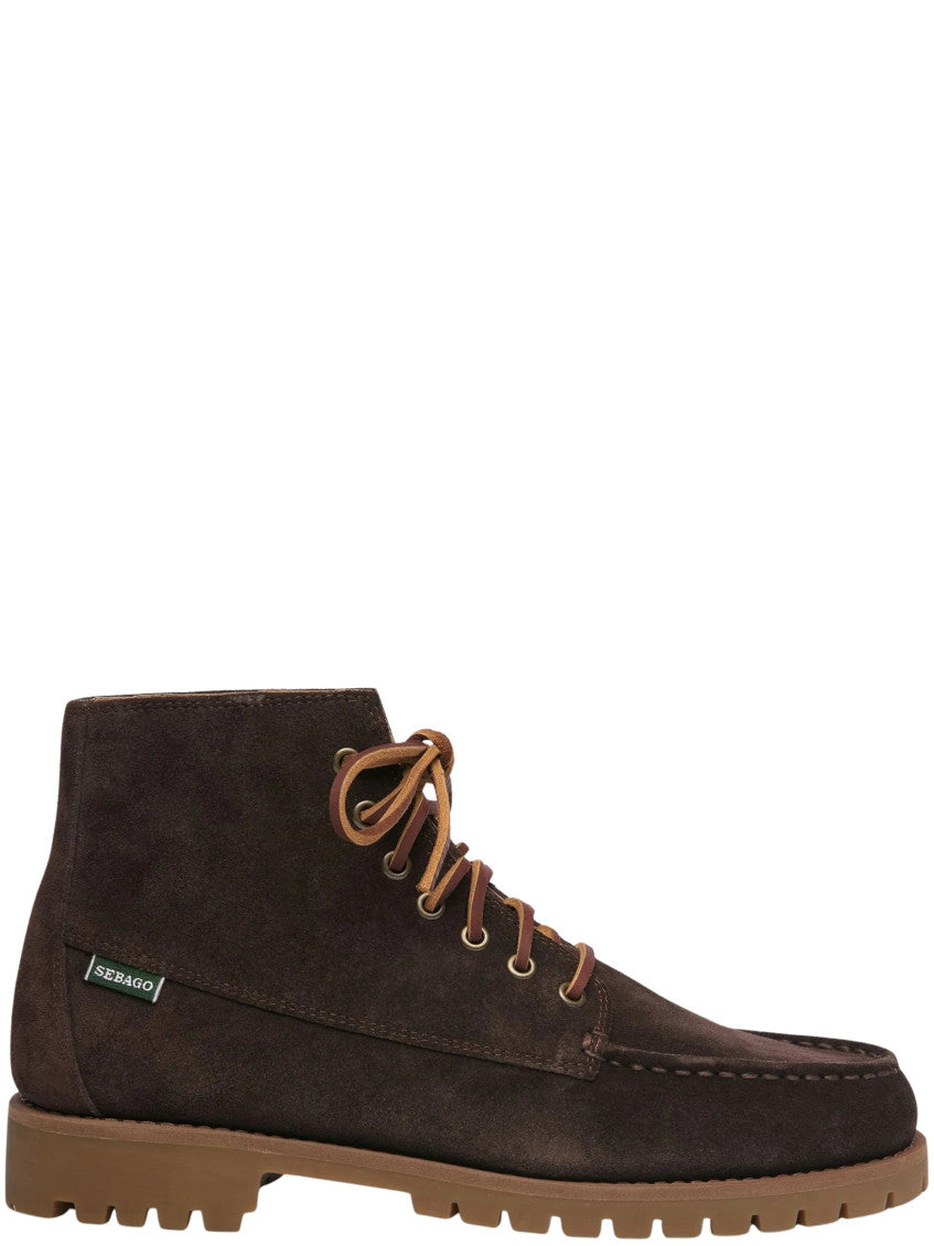 Dark Brown Suede Ankle Boots 1