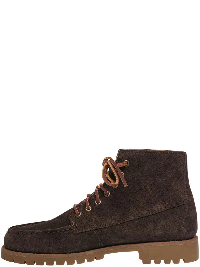 Dark Brown Suede Ankle Boots 3