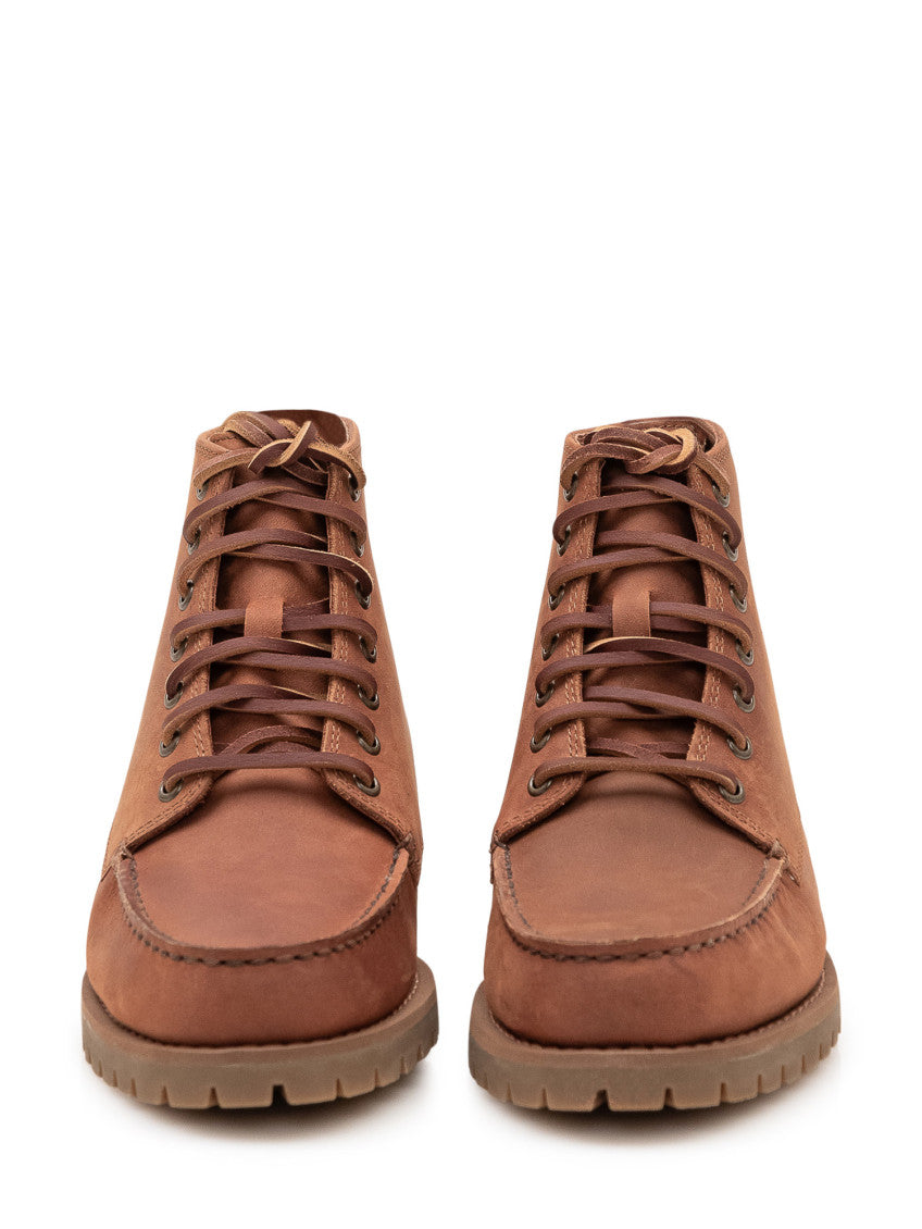 Brown Leather Ranger Boots 2