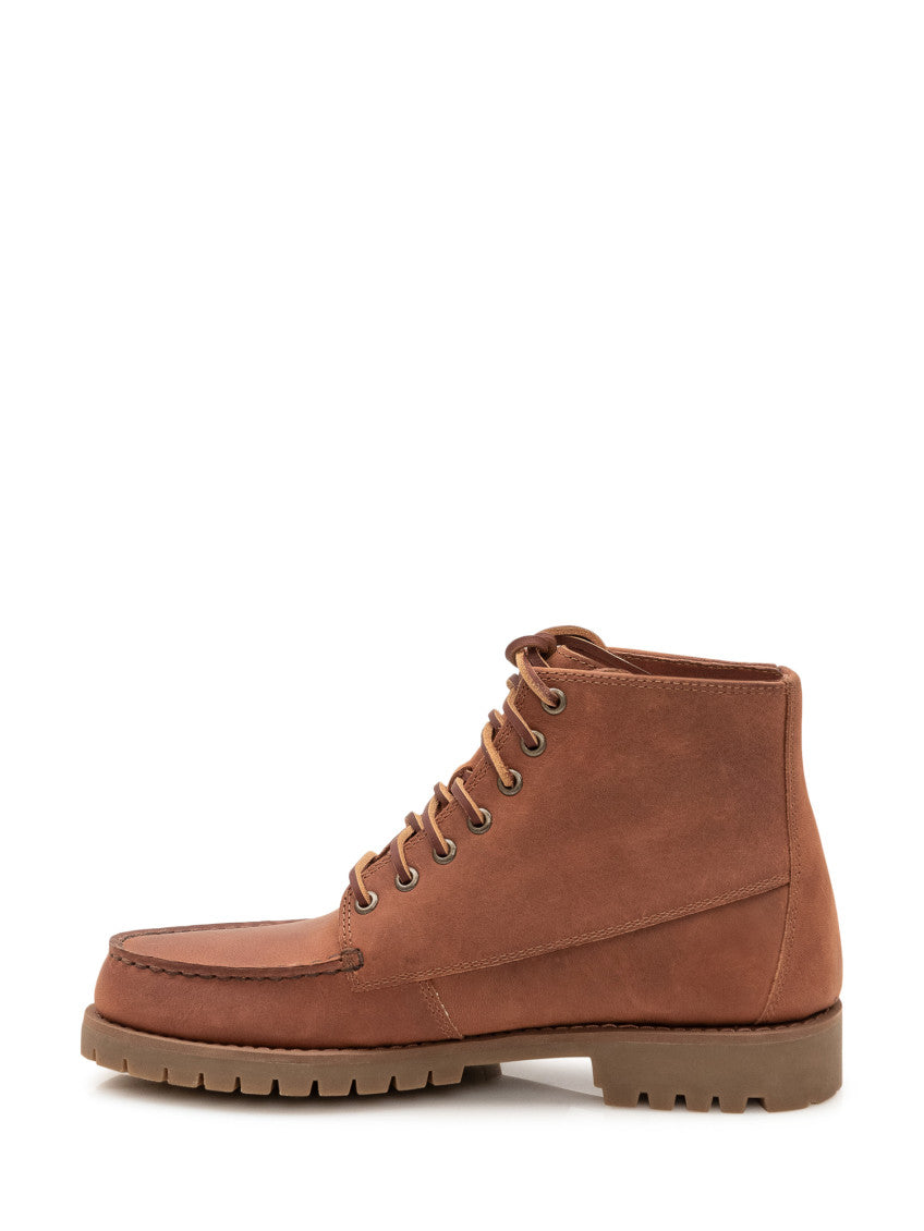 Brown Leather Ranger Boots 4
