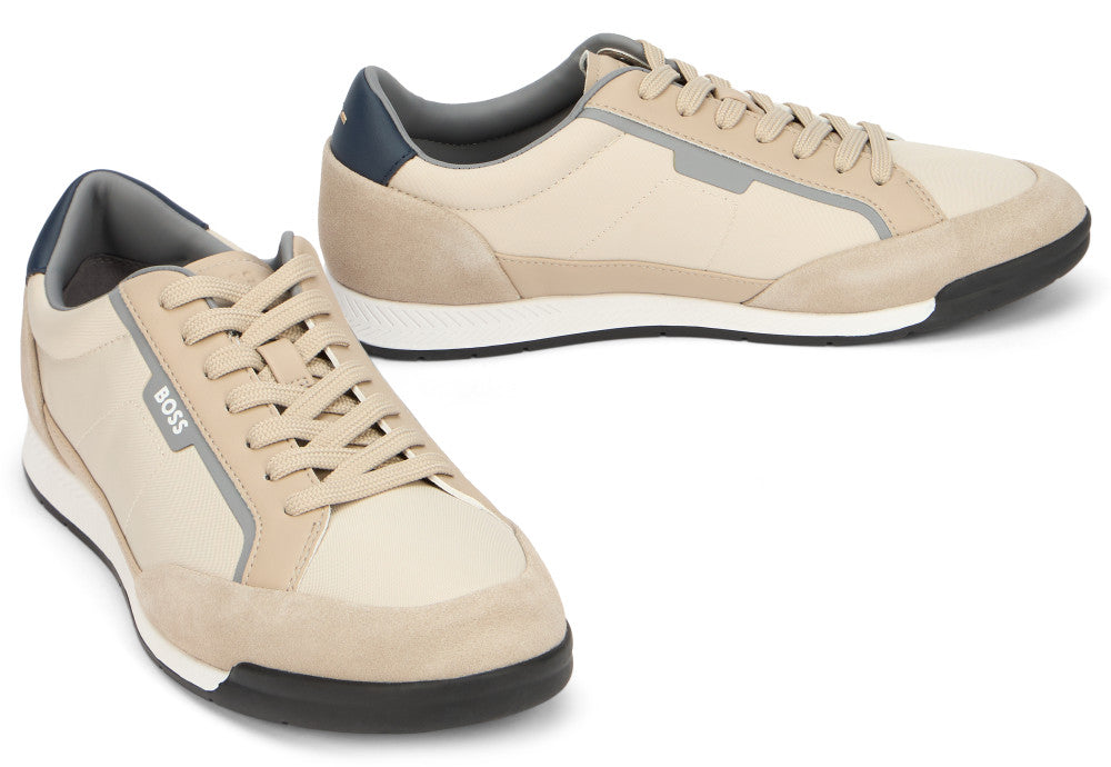Beige Lace-up Sneakers 3