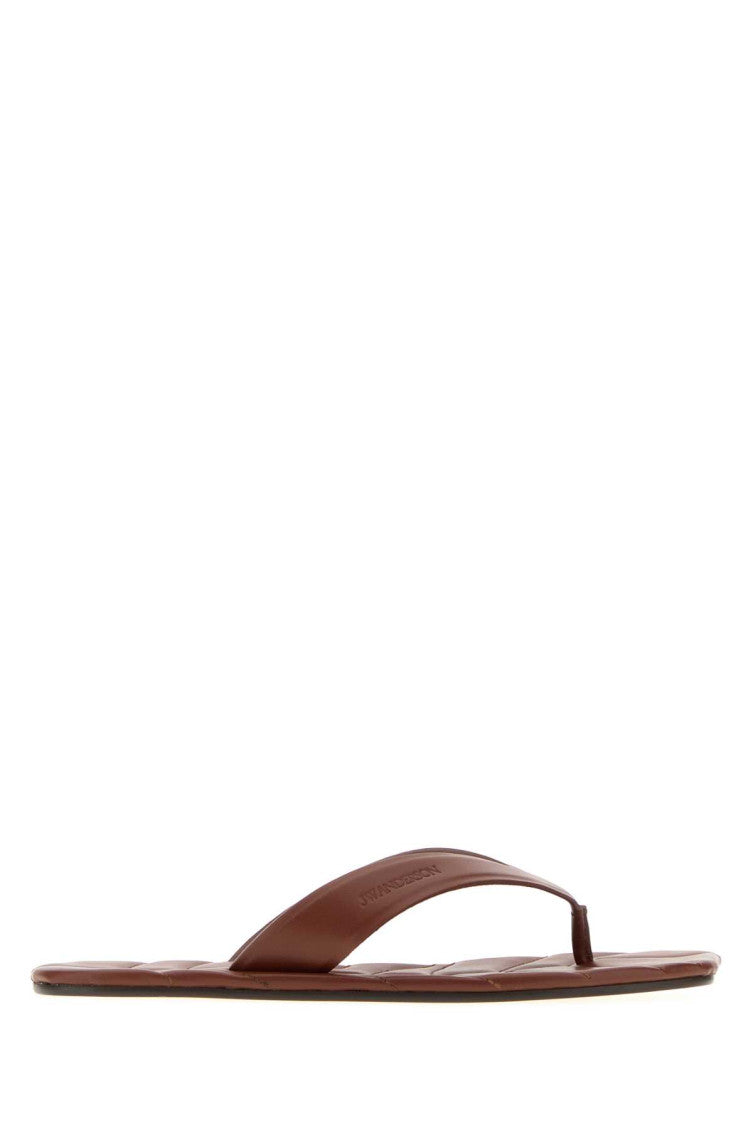 Brown Leather Slippers 1