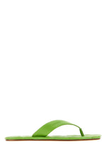 Green Leather Slippers 1
