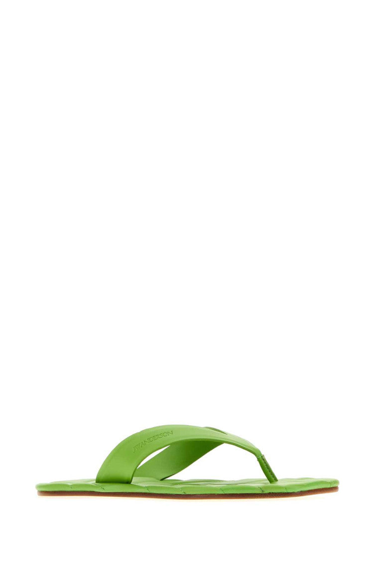 Green Leather Slippers 2