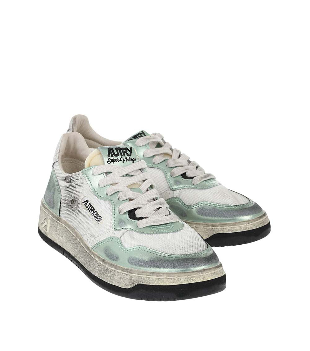 Green Low Metallic Sneakers 2