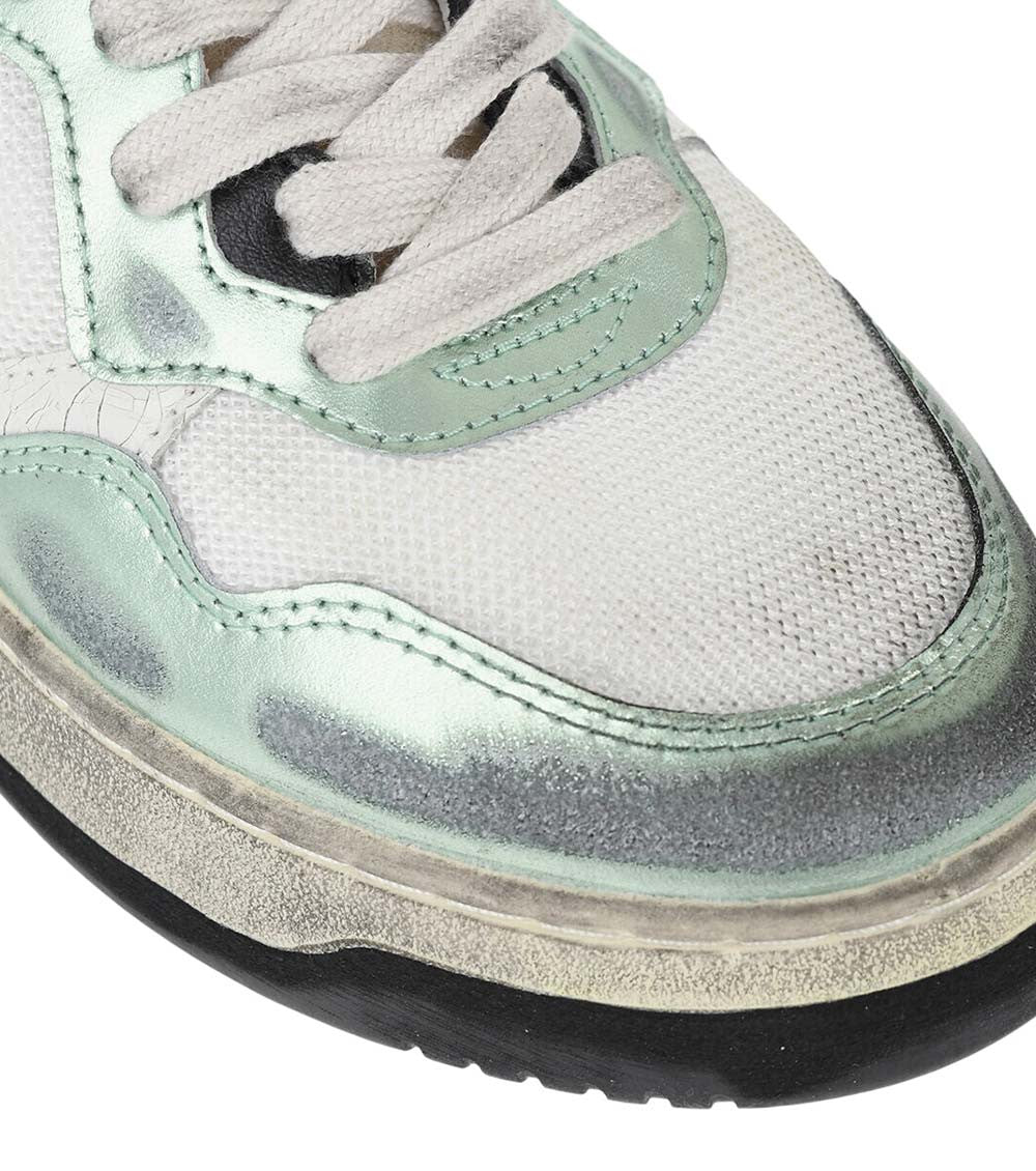 Green Low Metallic Sneakers 4