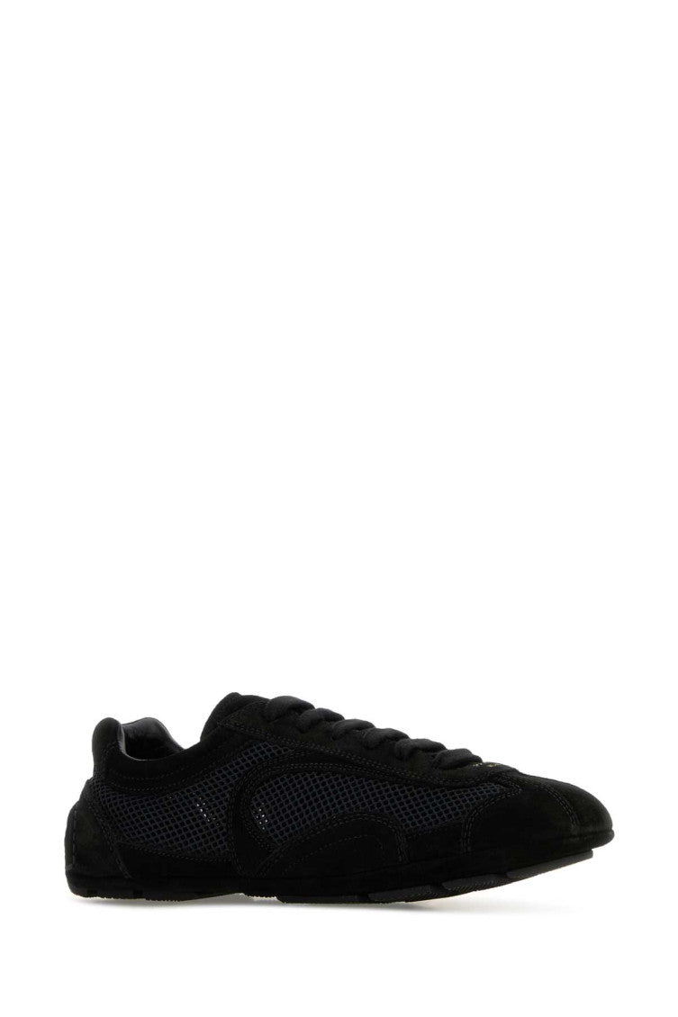 Black Lace Up Sneakers 2