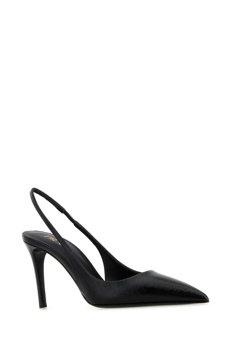 Black Leather Heels 2