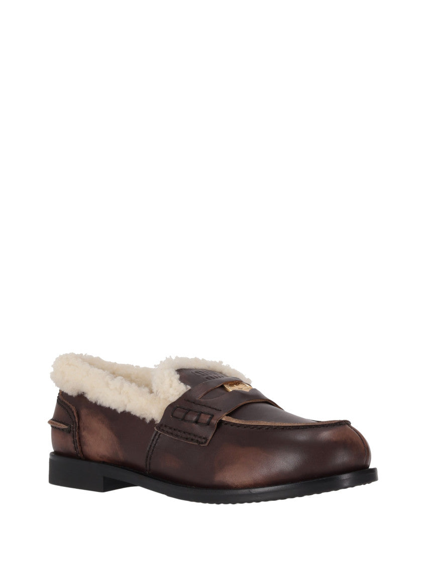 Dark Brown Leather Loafers 2