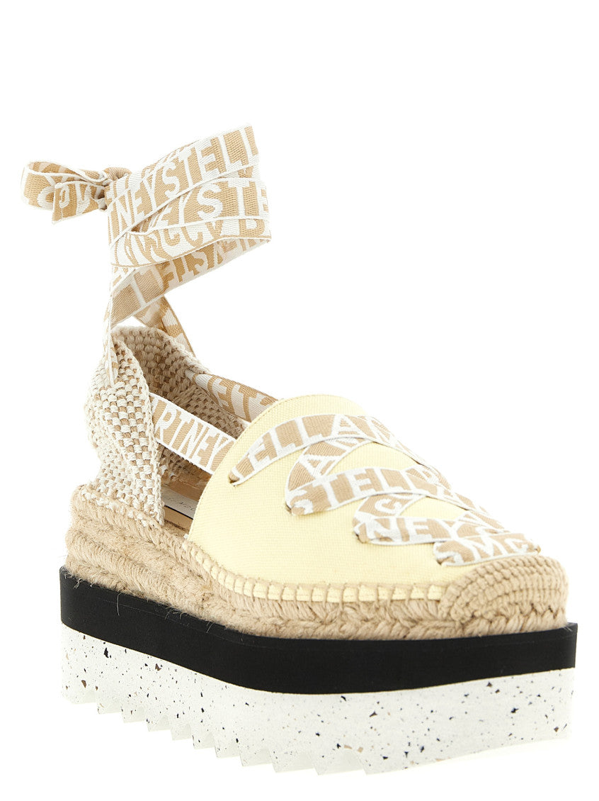 Yellow Logo Espadrille Wedges 2