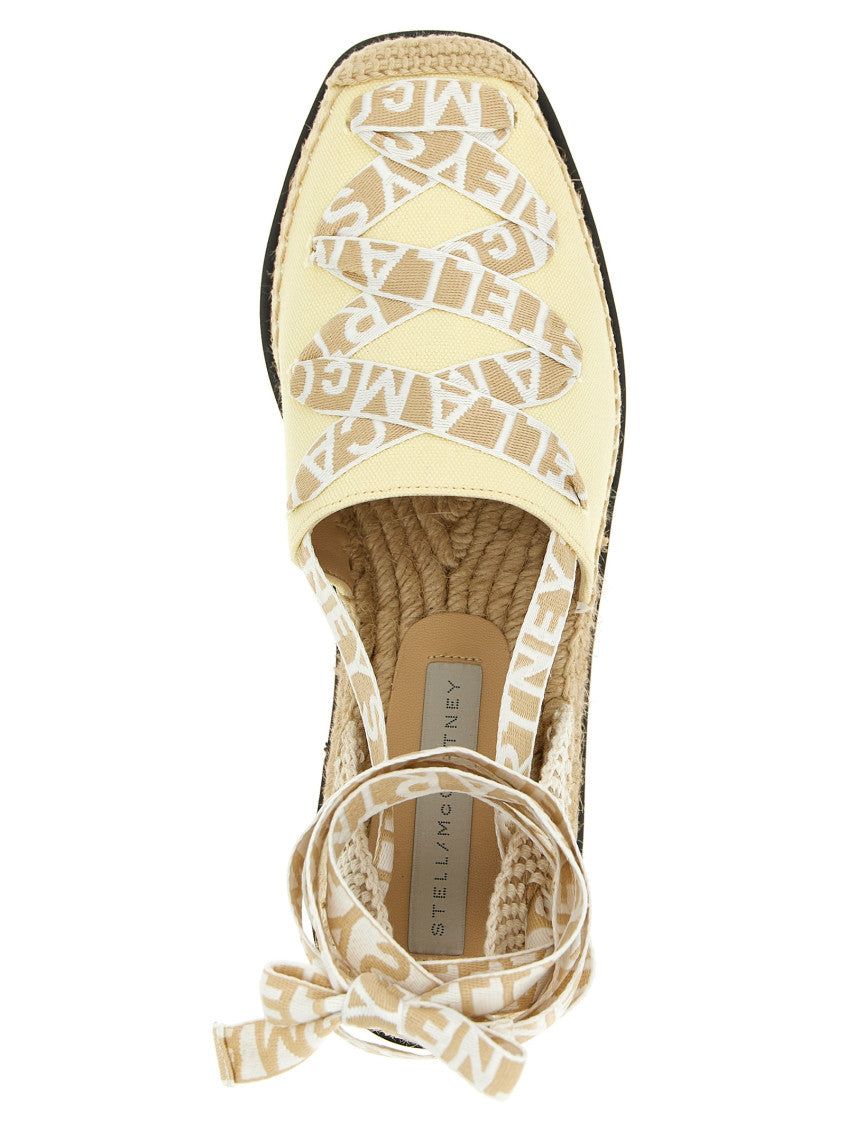Yellow Logo Espadrille Wedges 4