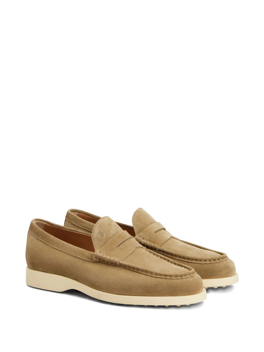 Taupe Suede Loafers 2