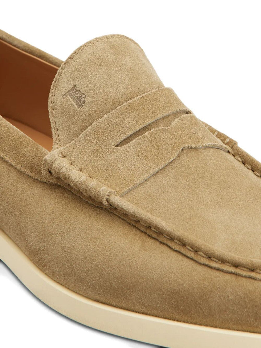 Taupe Suede Loafers 4