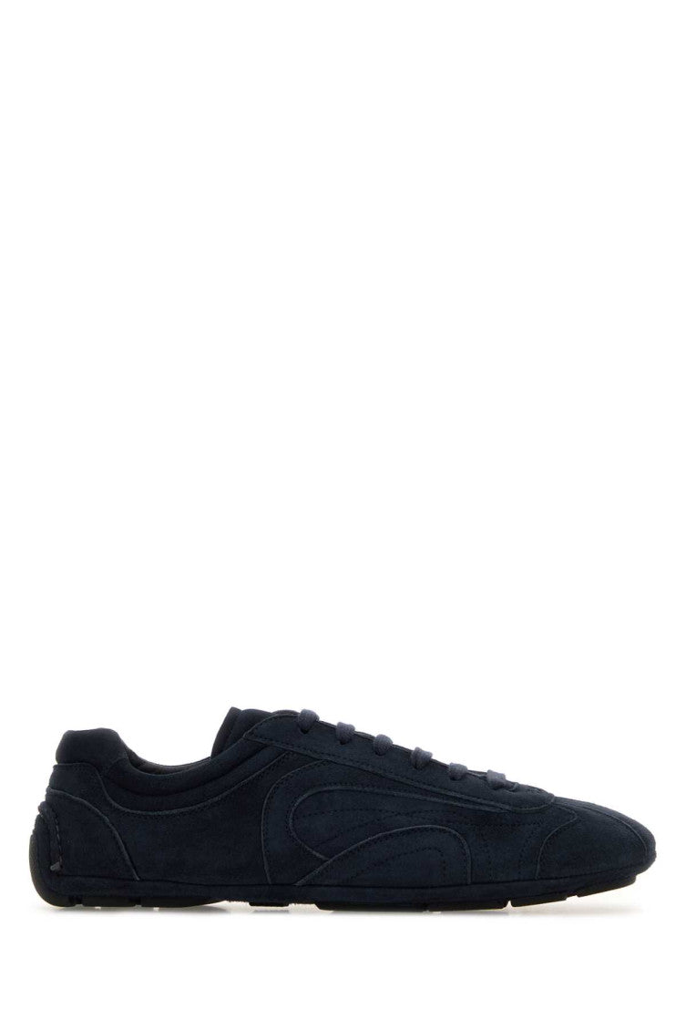 Navy Blue Suede Sneakers 1