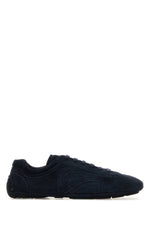 Navy Blue Suede Sneakers 1