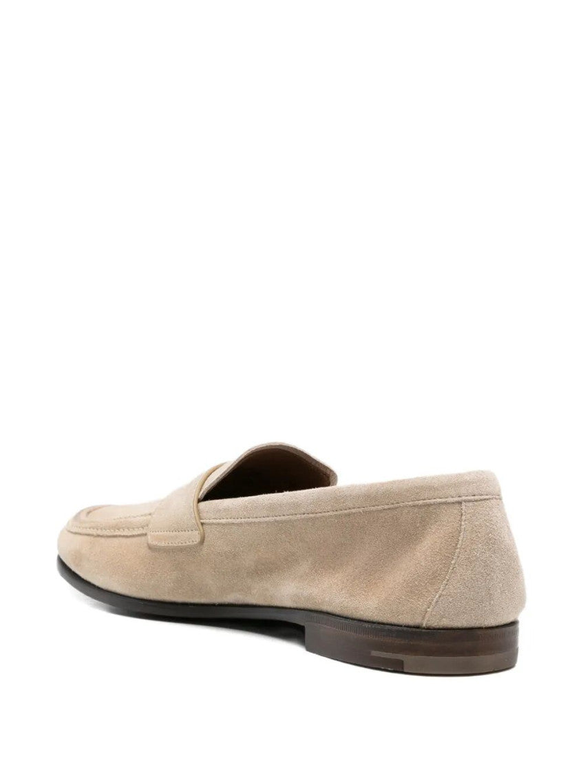 Beige Suede Loafers 3