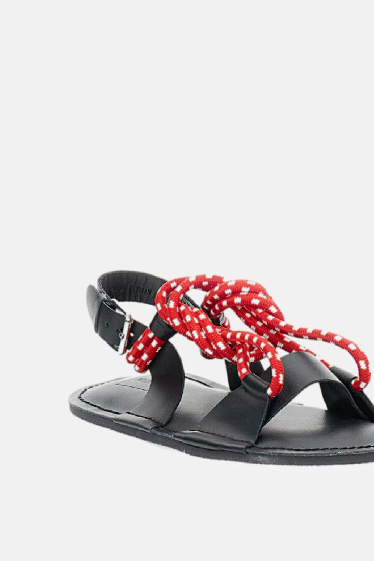 Black Cord Sandals 4