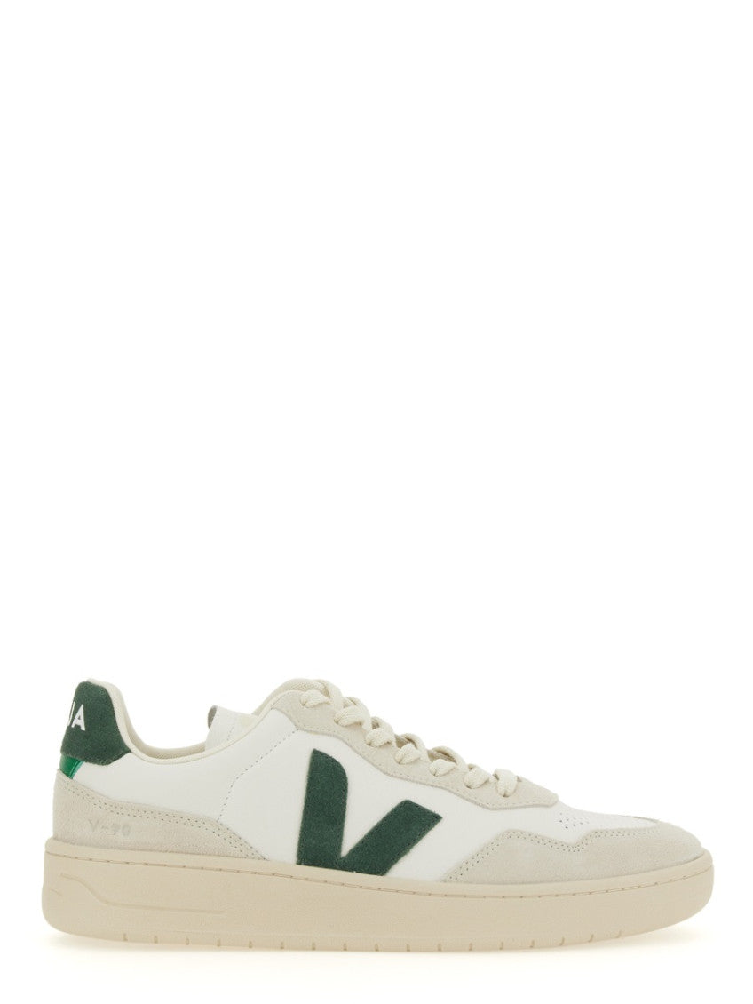 White Color Block Sneakers 1
