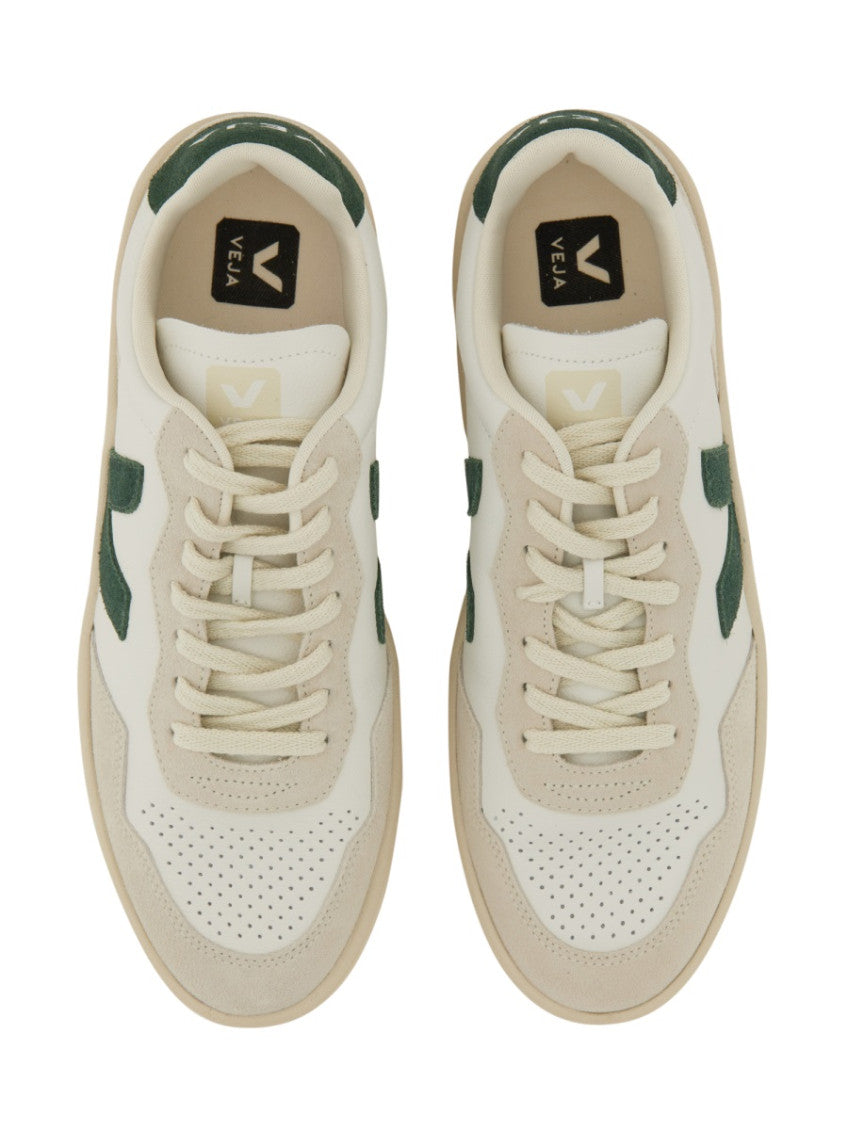 White Color Block Sneakers 8