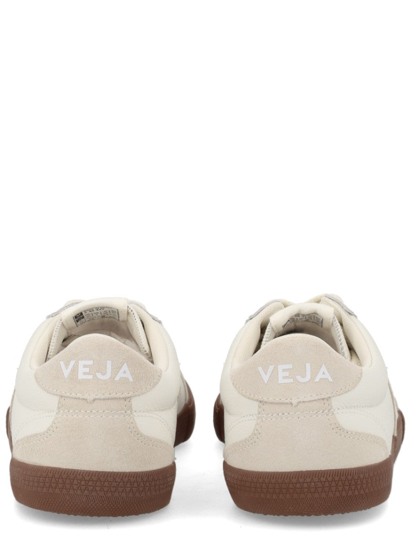 White Solid Volley Sneakers 4