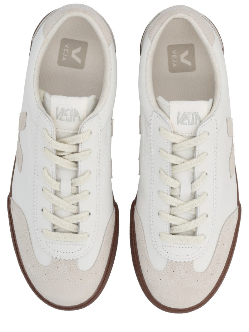 White Solid Volley Sneakers 6