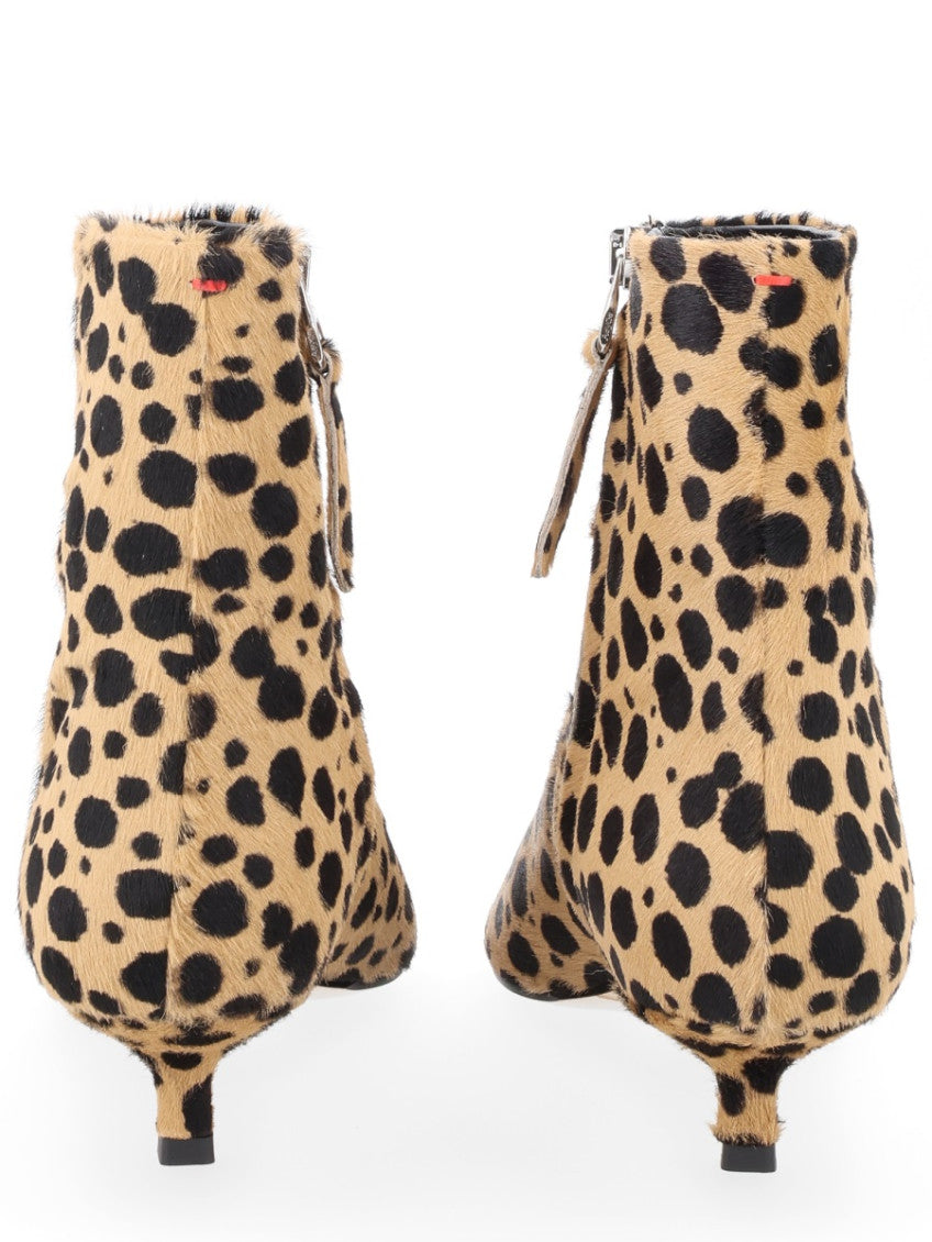 Leopard Print Pointed-toe Boots 4