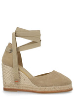 Beige Solid Camila Wedges 1