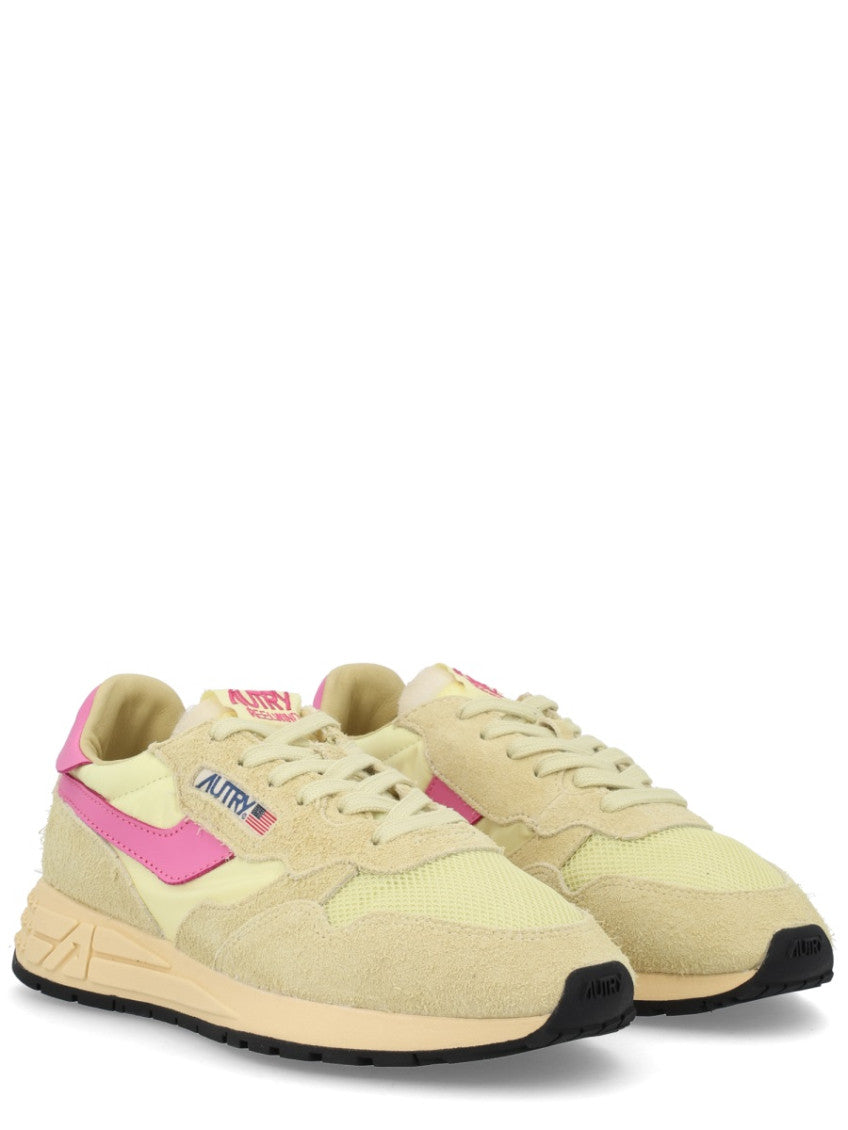 Beige Color Block Sneakers 2