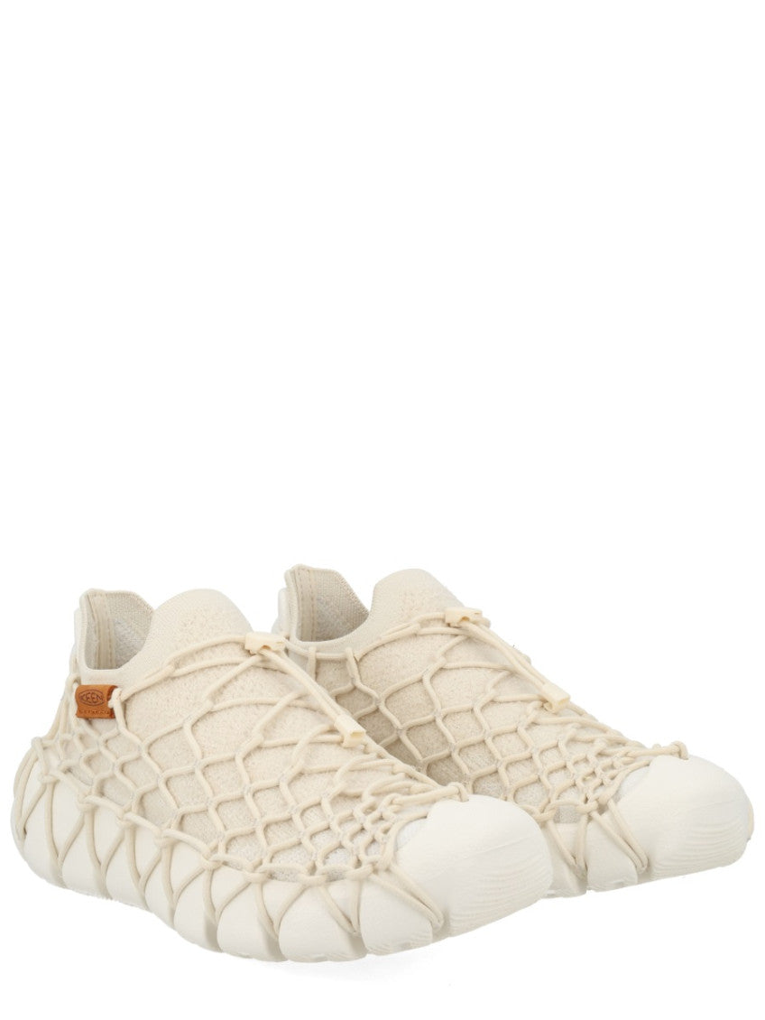 White Woven Uneek Sneakers 2