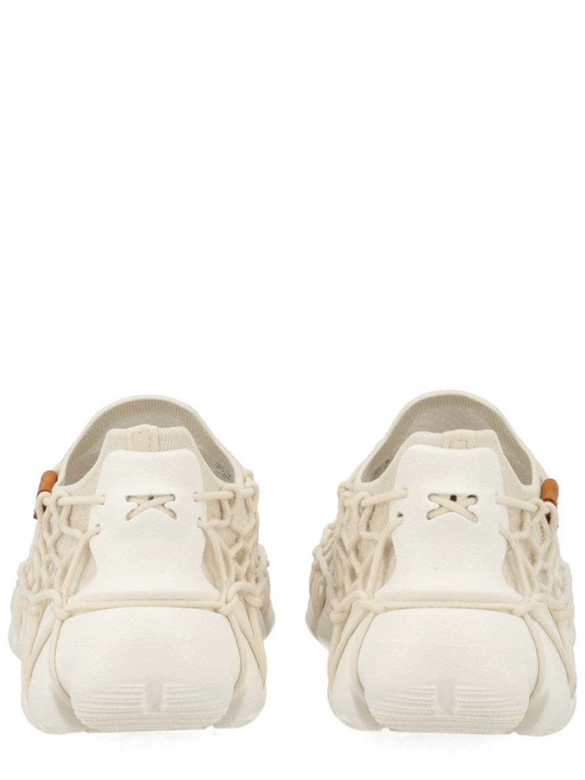 White Woven Uneek Sneakers 4