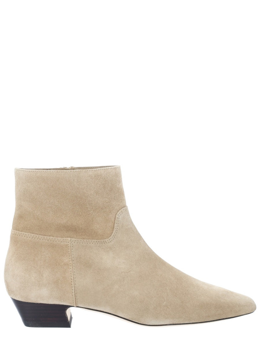Beige Solid Stassi Boots 1
