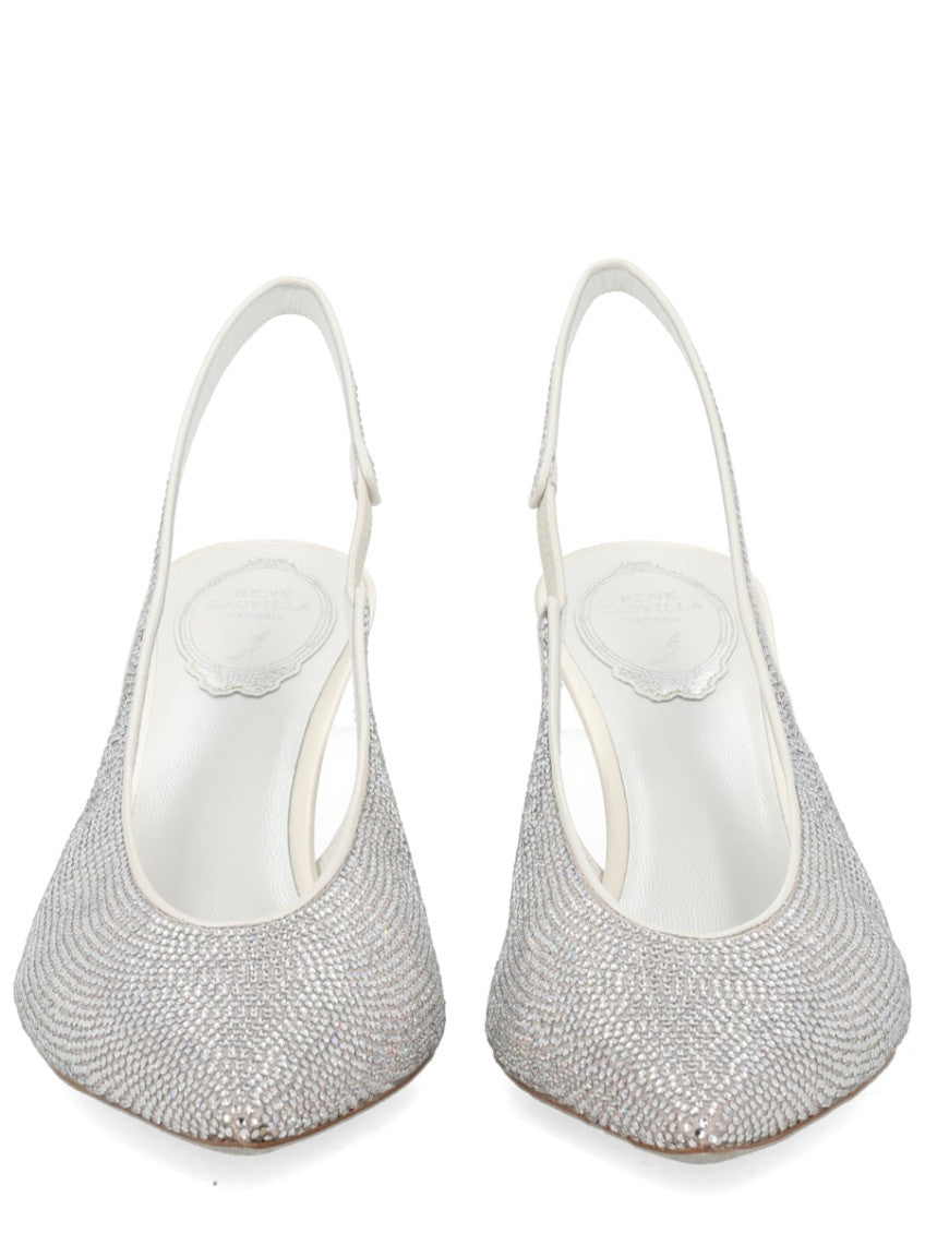 Silver Embellished Pumps 3