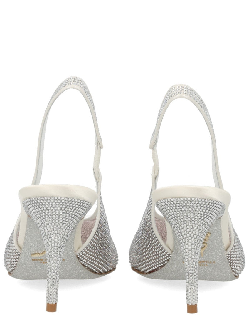 Silver Embellished Pumps 4