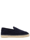 Blue Woven Espadrille Loafers 1