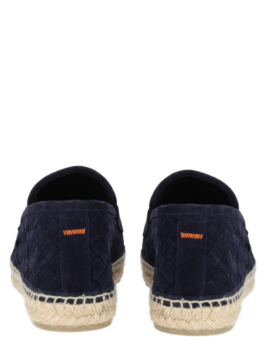 Blue Woven Espadrille Loafers 4