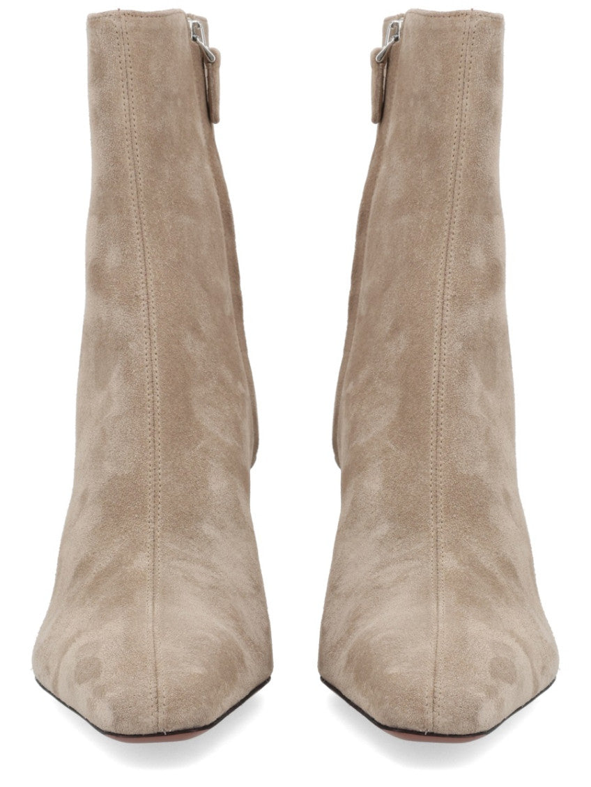 Beige Suede Boots 4