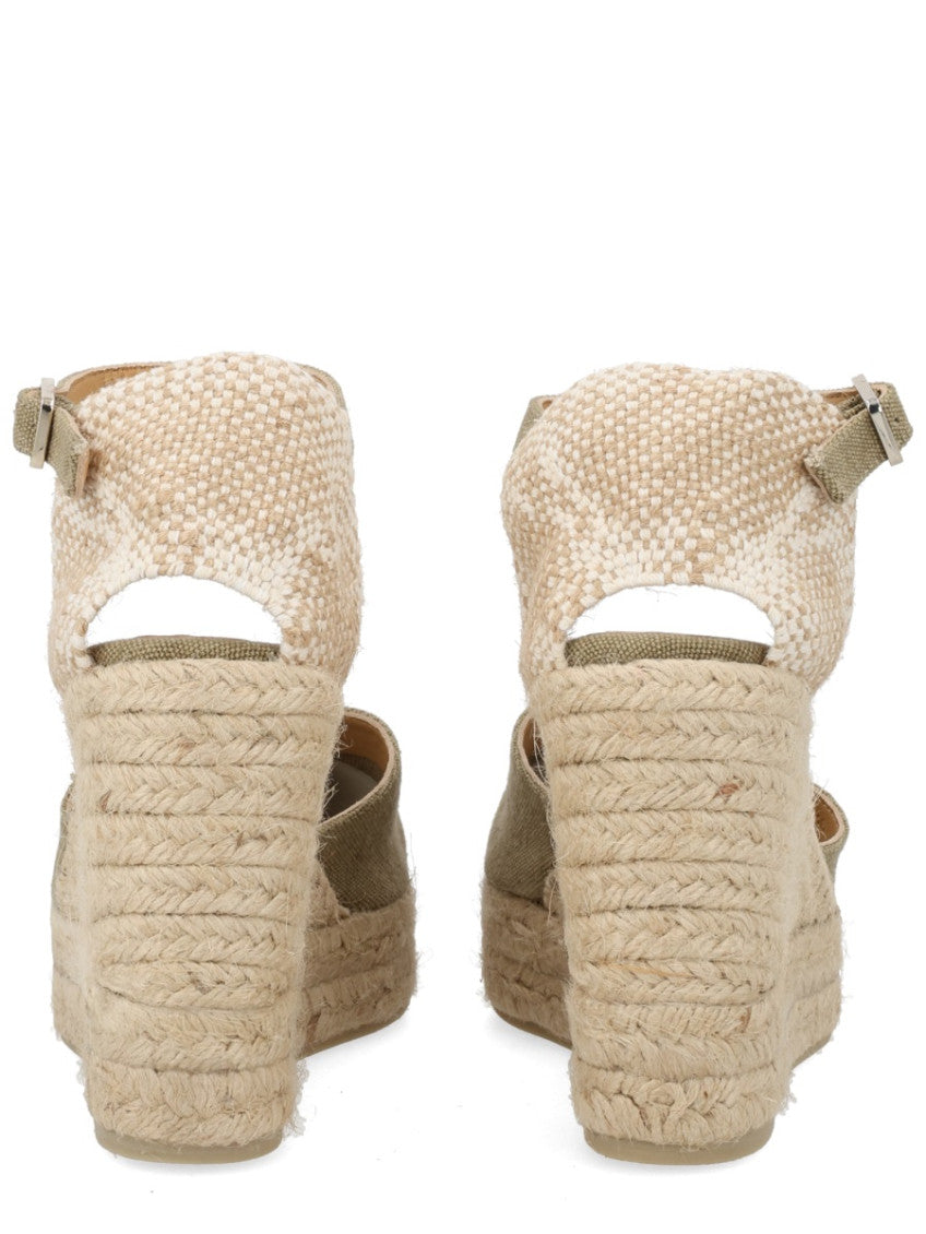 Green Ankle-strap Wedges 4