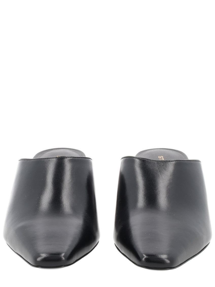 Black Leather Mules 3