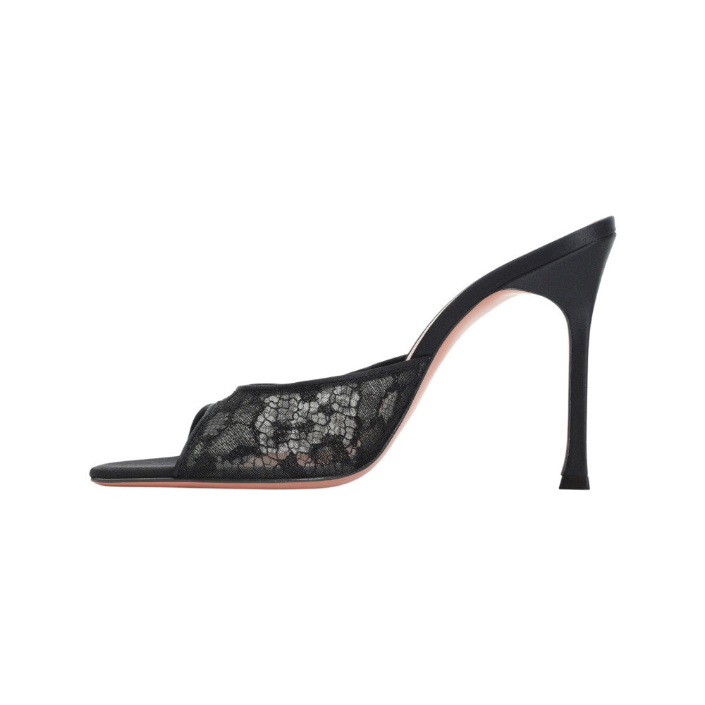 Black Alexa Lace Heels 3