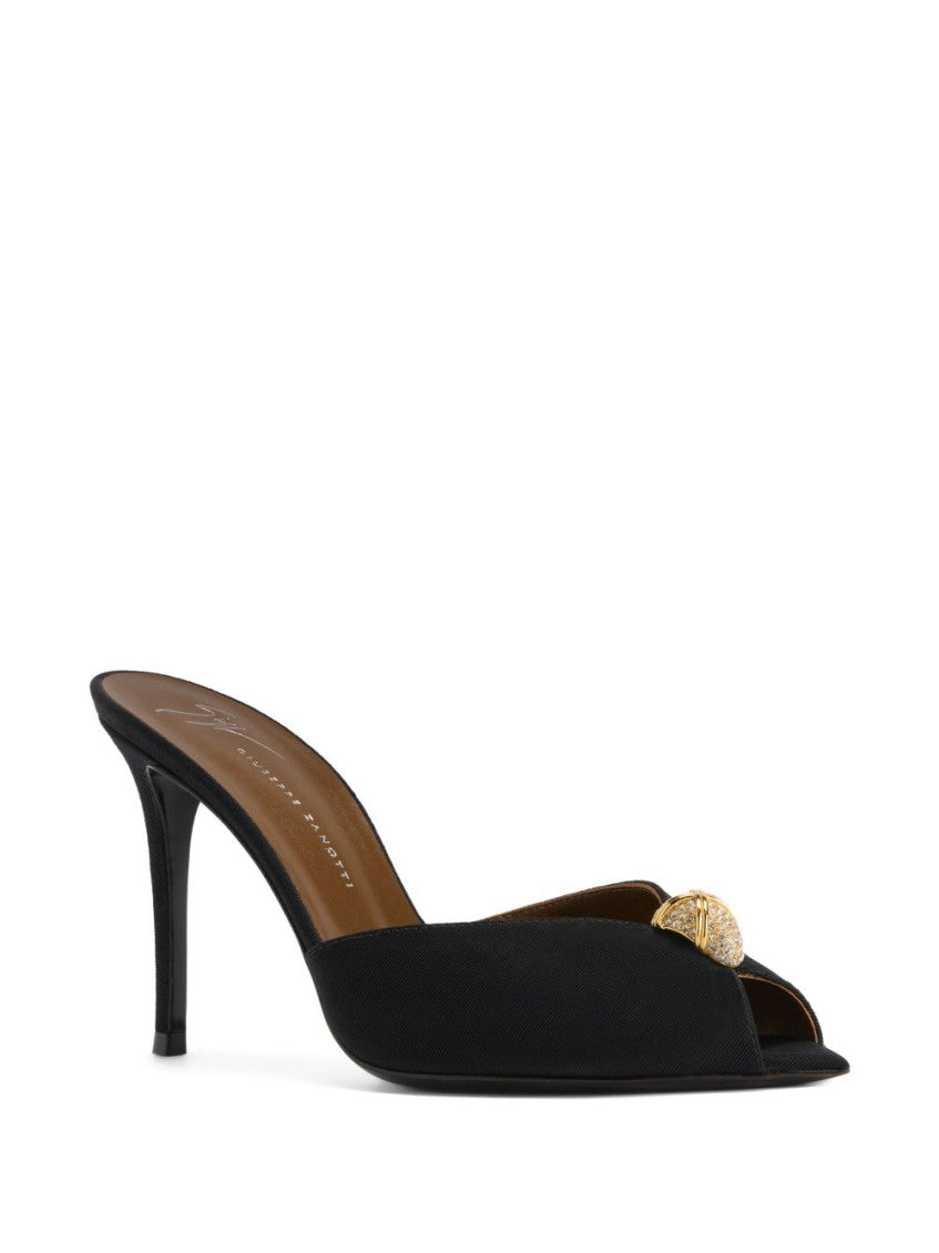 Black Leather Mules 2
