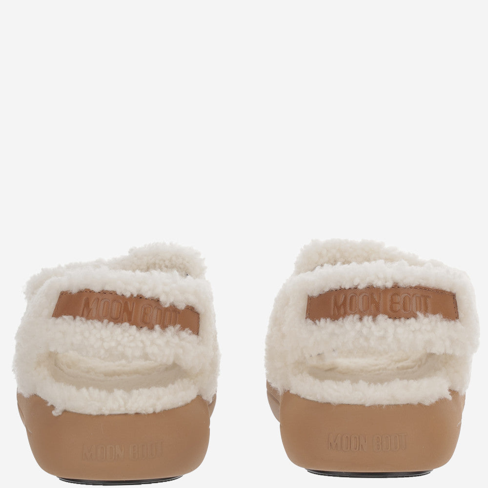 White Textured Sandals 4